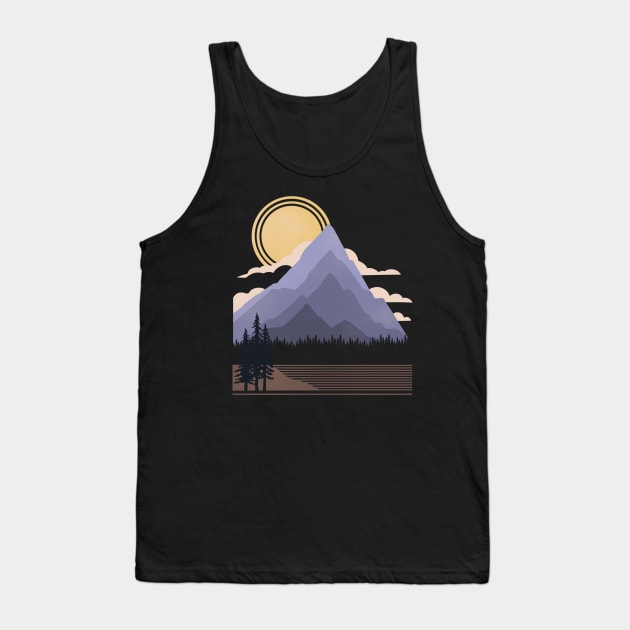 minimalist mountain view Tank Top by pilipsjanuariusDesign